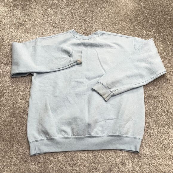 Disney Mickey And Friends Sweatshirt Womens Medium Blue Graphic Pullover Casual - Picture 2 of 12